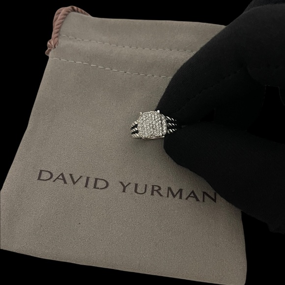 David Yurman Jewelry - David Yurman Petite Wheaton Pave Diamond Ring Size 6